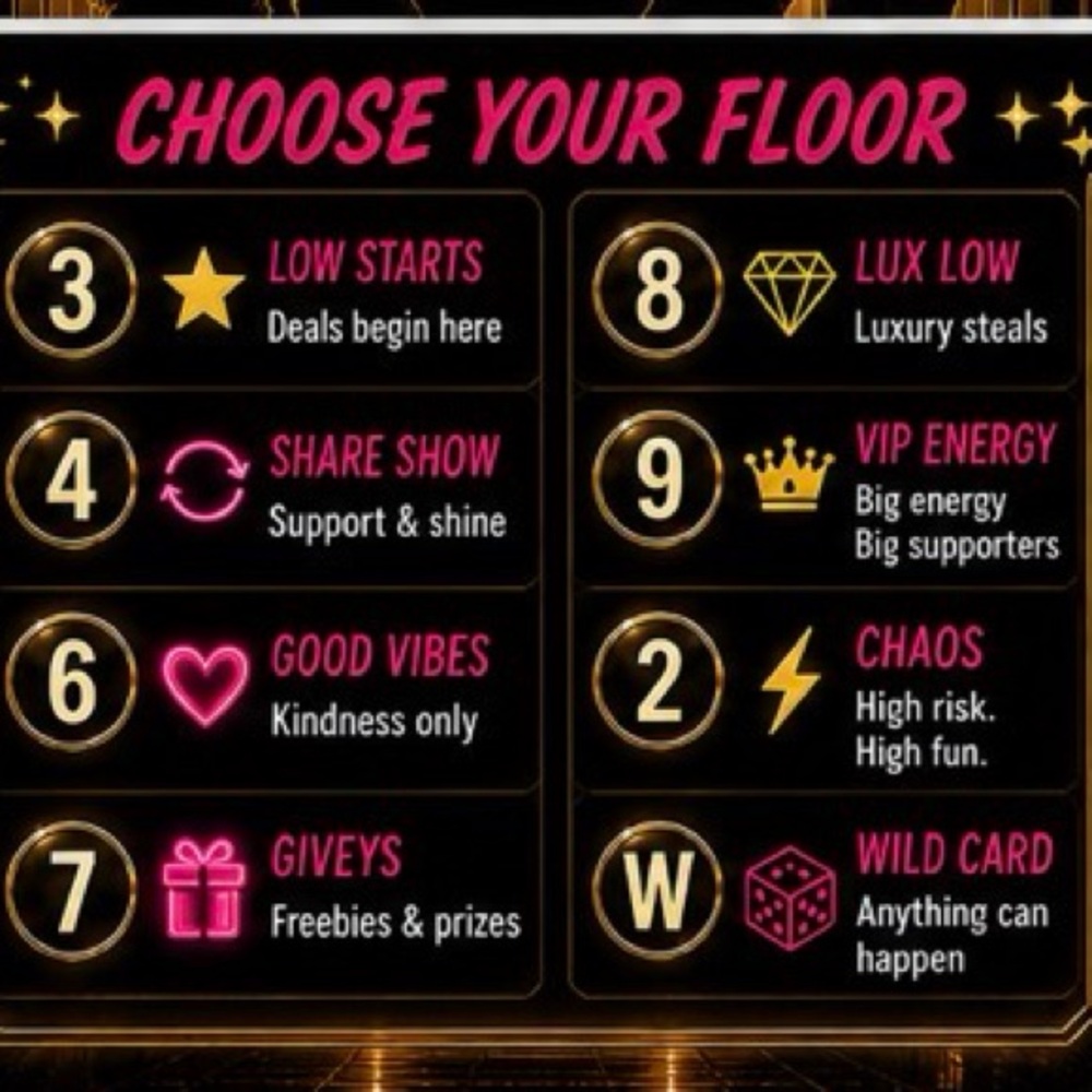 THE POSH ELEVATOR ✨FRIDAY
Each floor = a different experience: - Picture 6 of 16